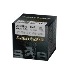 Sellier & Bellot .223 Rem. Vollmantel 4,5g/69grs.